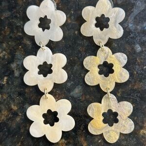 Elegant Floral Drop Earrings